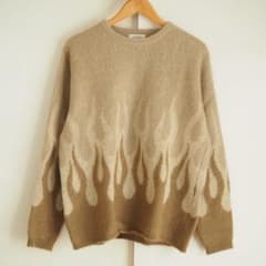 17AW/RADIALL/FIRE PATTERN/MOHAIR KNIT/L - メルカリ