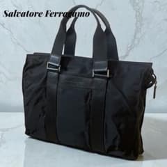 ken 様Salvatore Ferragamo ブリーフケース ブラック - メルカリ