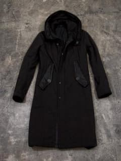 メーコブ様専用】JULIUS ユリウス レザー切替 ハイネック モッズコート