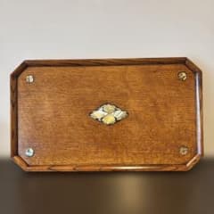 小島雄四郎 螺鈿 楢 小盆 民芸 角切盆 木箱入 黒田辰秋 - メルカリ