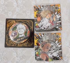 僕のヒーローアカデミア 爆豪勝己 バースデイ缶バッジセット 2023