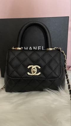 CHANEL ミニココハンドルシャネルノベルティバッグ - メルカリ