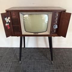 昭和レトロ 真空管 白黒テレビアンテナ付き - メルカリ