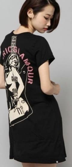 ヒステリックグラマー バックプリントワンピース ヒスガール ロゴ