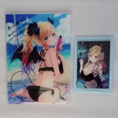 ホロライブ 癒月ちょこ 直筆サイン入りポストカード&水着アクリル