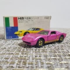 トミカ 青箱 No.F40 ランボルギーニ ミウラ SV ピンク 日本製 - メルカリ