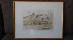 井口由多可 作 『駒ケ岳遠望（函館）』 水彩画 - メルカリ