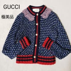 GUCCI (グッチ) インターロッキング パールボタン ラメニット