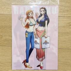 ワンピース】 麦わらストア 原宿限定 クリアファイル ナミ ロビン ①