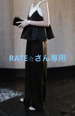 マチャット サテンフレアキャミソール（ブラック）【25010116】 - メルカリ