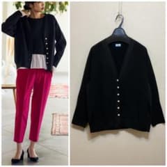 大きいサイズ クミキョク スポンディッシュニットカーディガン(23区ICB