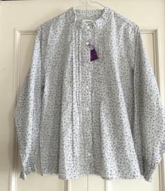 新品！sosotto リバティのバンドネックのブラウス 爽やかな小花柄