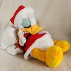 ドナルドダック クリスマス ぬいぐるみ サンタクロース レトロ - メルカリ