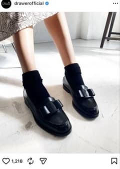 美品 定価126,500円ドゥロワー drawer 購入 フェラガモ ローファー