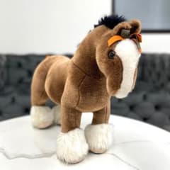 美品☆ エルメス エルミーGM ぬいぐるみ ブラウン 馬 レア - メルカリ