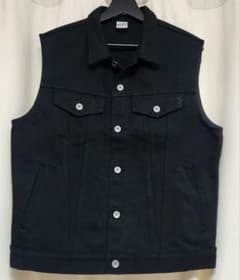 美品！アイアンハート IRON HEART 21oz黒鎧デニム ベスト L 40 - メルカリ