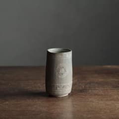 狂言袴 筒盃 筒碗 李朝筒盃 朝鮮美術 ぐい呑み 古美術 古道具