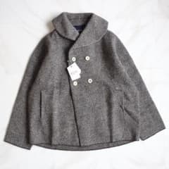 新品タグ付き】45R ツイルKNIT PEA JACKET Fサイズ グレー - メルカリ