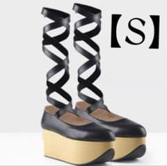 廃盤 BODYLINE 新品 厚底 木底 シューズ 黒 地雷 【Sサイズ】 - メルカリ