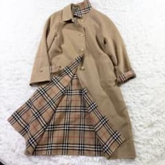 バーバリーズ ロングコート カシミヤ ダブルフェイス ノバチェック