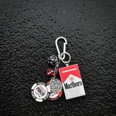 marlboro carabinerカラビナ ウォレットチェーン キーホルダー - メルカリ