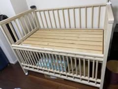 説明書付き ファミリア familiar ベビーベッド 120×70 - メルカリ