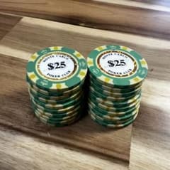 モンテカルロ ポーカーチップ カジノチップ$25 20枚セット - メルカリ