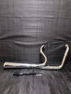 希少）ハーレー ダイナ FXDL 純正オプション 2in1 マフラー ステー付