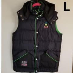 美品サイコバニーPsycho Bunnyネオンパイピング ダウンベスト L - メルカリ