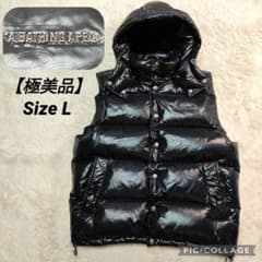 極美品✨カモフラ✨アベイシングエイプ 金属ロゴ 2WAY ダウンベスト