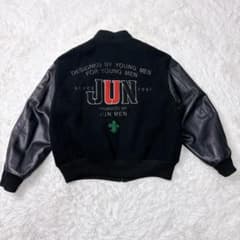ジュンメン 90s JUN MEN レザースタジャン VANパロ ヴィンテージ