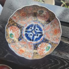 古伊万里 錦手 多色花模様の八角形陶器皿 江戸時代 - メルカリ