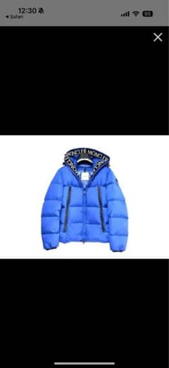 Moncler フード付きダウンジャケット 青 montcla サイズ1 - メルカリ