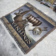 バイキング 海賊 マルチカバー ソファーカバー ヴィンテージラグ