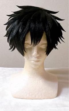 桃源暗鬼 淀川真澄 アシスト セット済み ウィッグ コスプレ衣装 黒