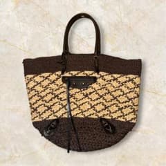 BALENCIAGA バレンシアガ ストローバッグ かごバッグ 515859 - メルカリ