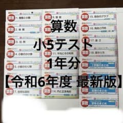 最新版】小学5年 算数 カラーテスト 令和6年度 1年分 - メルカリ