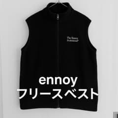 ennoy フリースベスト ブラック Lサイズ USA製 美品 - メルカリ