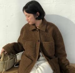 定価37000円 韓国 WLL ウールジャケット ブラウン - メルカリ