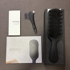 中古】ストレーニア ブラックヘアブラシ 癖毛 がっちりマンデー - メルカリ
