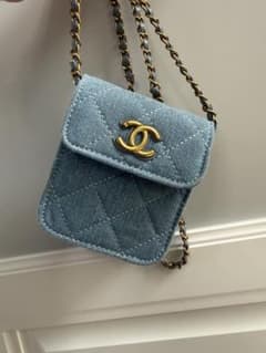 未使用CHANEL シャネル非売品ノベルティ ショルダーバッグ デニム