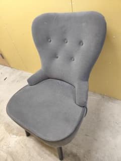 全国発送】IKEA REMSTA 1人用ソファ グレー ひとりカフェ2脚セット