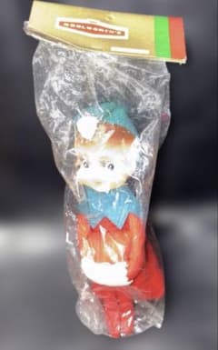 1960年代ヴィンテージクリスマスエルフ人形ニーハガーエルフで約20cm
