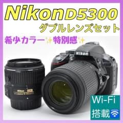 ショット数994回✨ほぼ新品✨希少グレー✨Nikon D5300 Wレンズセット