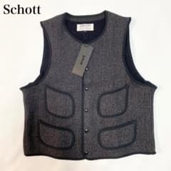 新品タグ付き✨ Schott BEACH CLOTH VEST ウール XL - メルカリ