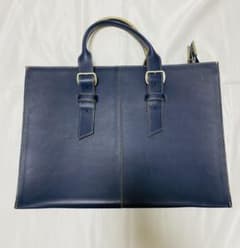 ヒ*ロ様 TRION トライオン A4対応 ビジネストート ネイビー レザートー