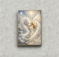 開運アート【魂が安らぐ場所】スピリチュアルアート_守護 絵画 ポスト