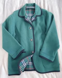 美品】Burberrys ピーコート カシミア混 ダブルフェイス 9号グリーン