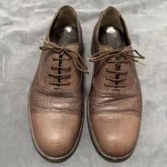 GIORGIO ARMANI エキゾチックレザー 型押しコンビシューズ - メルカリ