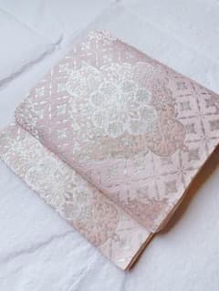 正絹 袋帯 六通柄 唐織 銀糸 正倉院菱華 アラベスク - メルカリ